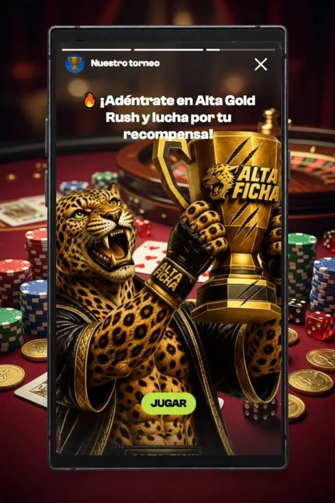 Teléfono con promoción de casino en vivo