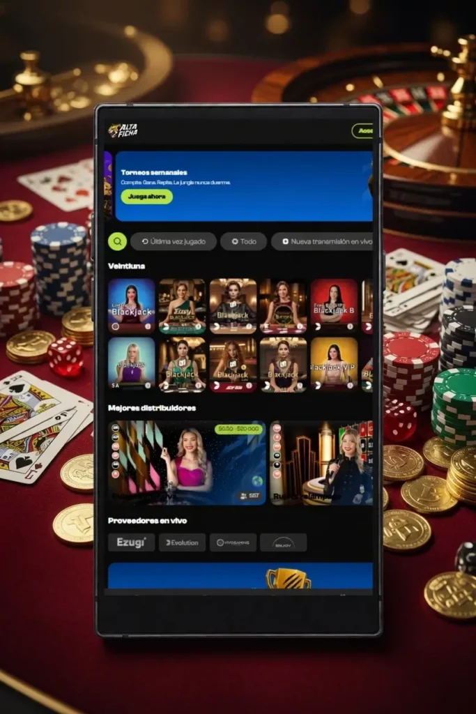 Casino en vivo en el teléfono