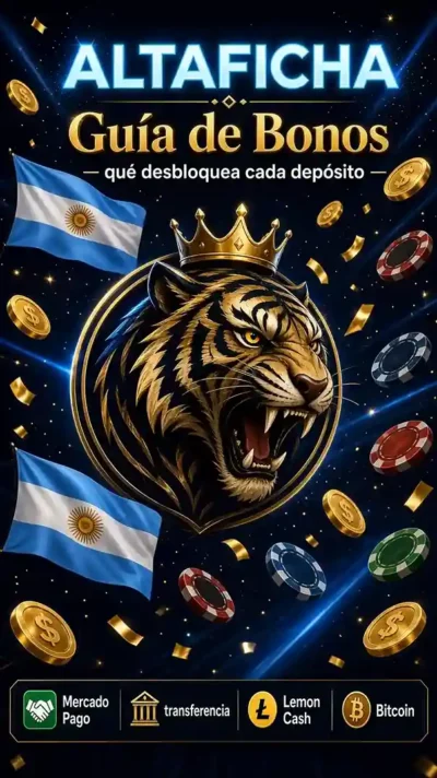 Bono de bienvenida de Altaficha: 325% y 450 giros gratis